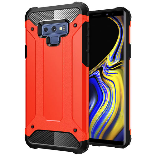 Military Defender Tough Shockproof Case for Samsung Galaxy Note 9 - Red
